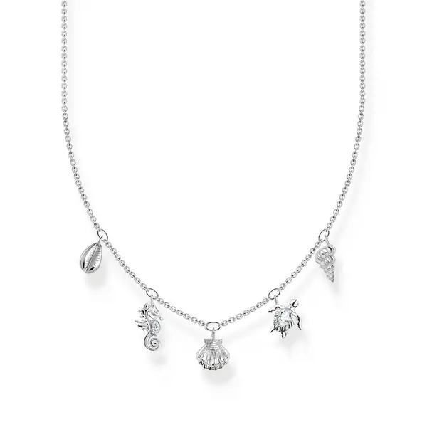 Image of Thomas Sabo Charm Club Charming Charming Sterling Silver Sea Life Neck