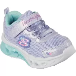 Image of Skechers Girls Flutter Heart Lights Bring Sparkle Trainers UK Size 5 (EU 22)
