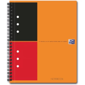 Image of Oxford International A5 Lined Spiral Notebook - Orange