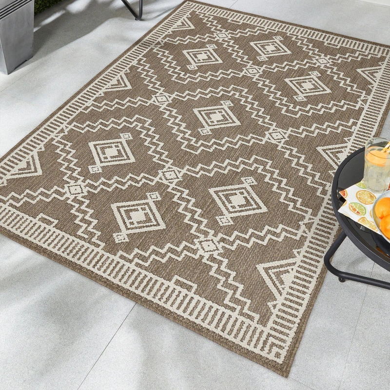 Image of Origins Atlas Weave Diamond Coffee Coffee unisex 120cmx170c