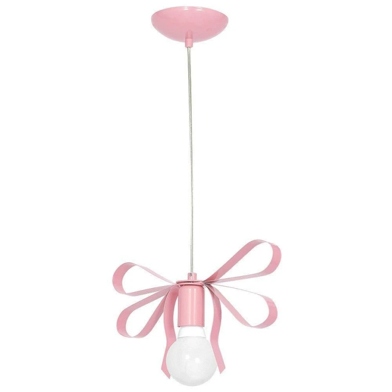 Image of Milagro Emma Baby Pink Pendant Hand Made Delicate Tied Ribbon Effect Pink unisex