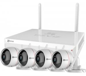 image of EZVIZ ezWireLess Full HD 1080p WiFi Security Camera and X5C ezNVR Kit