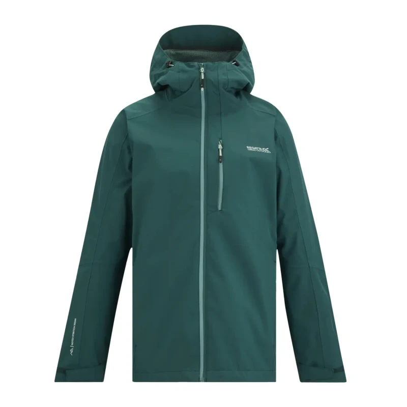 Image of Regatta Womens Birchdale' Waterproof Hooded Shell Jacket in Bottle Green Size: 10 Bottle Green Female 10