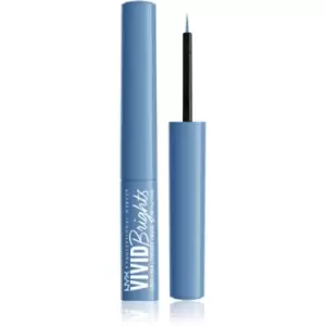 image of NYX Professional Makeup Vivid Brights liquid eyeliner shade 05 Cobalt Crush 2 ml