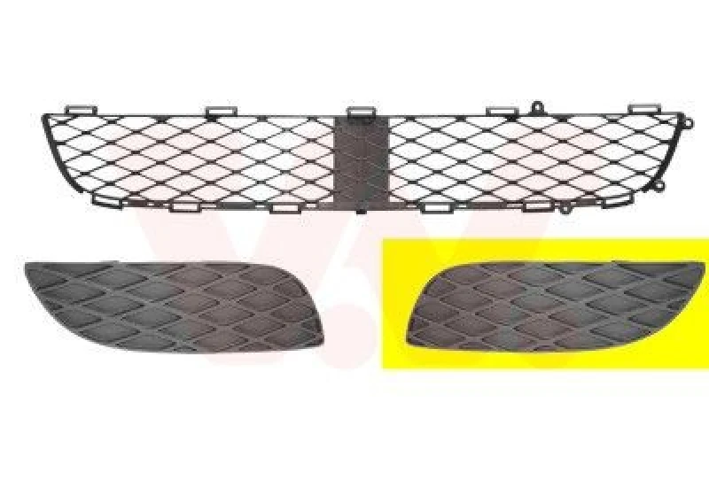 Image of VAN WEZEL Bumper grill VAN WEZEL 5431591