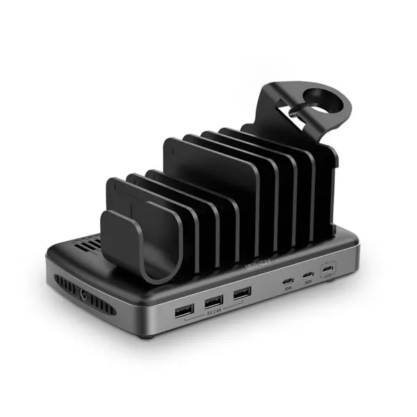 image of Lindy 160W 6 Port USB Charging Station