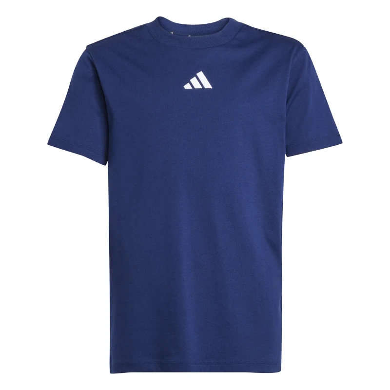 Image of Adidas SPORTSWEAR Short Sleeve T-Shirt Navy Blue Cotton 15/16Y (159 to 162CM)