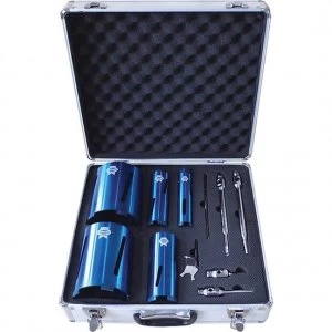 Image of Faithfull 11 Piece Diamond Core Drill and Accessory Set