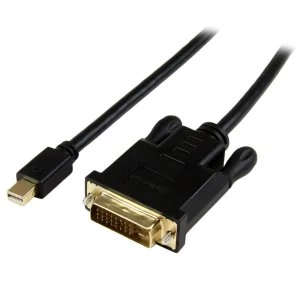 Image of Startech 0.9m Mini DisplayPort to DVI Active Adapter Converter Cable - Black