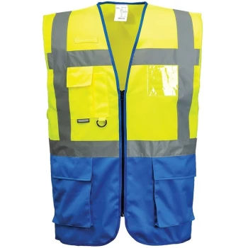 C476YRBM - sz M Warsaw Executive Vest - Yellow/Red - Portwest