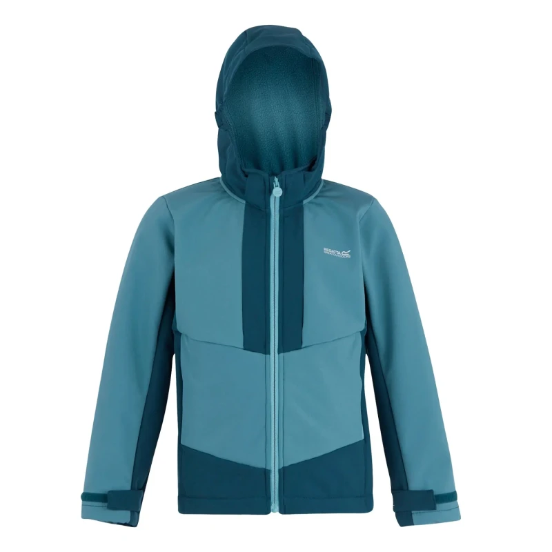 Image of Waterproof softshell jacket Regatta Haydenbury Bleu Unisex 9/10 ans