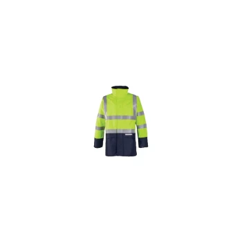 Image of Elliston Medium Hi-vis Yellow & Navy Jacket