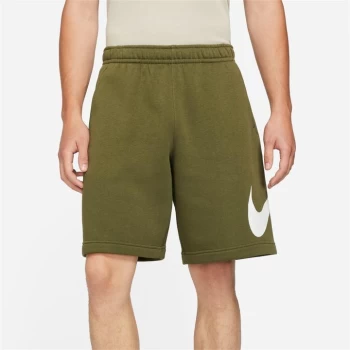 Image of Nike Sportswear Club Mens Graphic Shorts - Green
