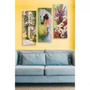Image of MDF0011 Multicolor Decorative MDF Painting (3 Pieces)