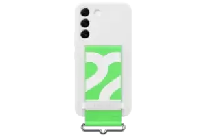 image of Samsung Galaxy S22 Silicone Cover with Strap (EF-GS901TWEGWW)