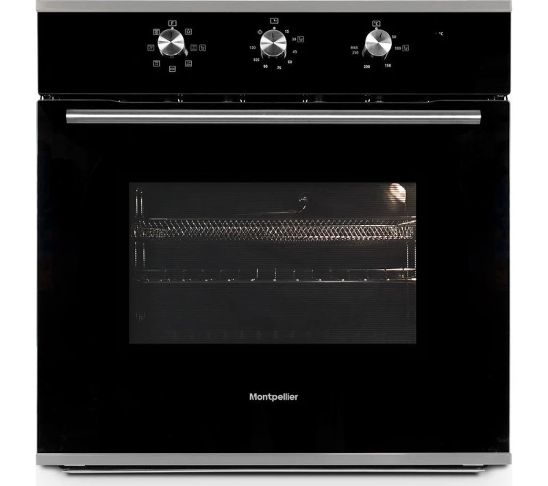 Image of Montpellier MAFSO60SS Electric Oven - Stainless Steel & Black, Stainless Steel 5060617984921