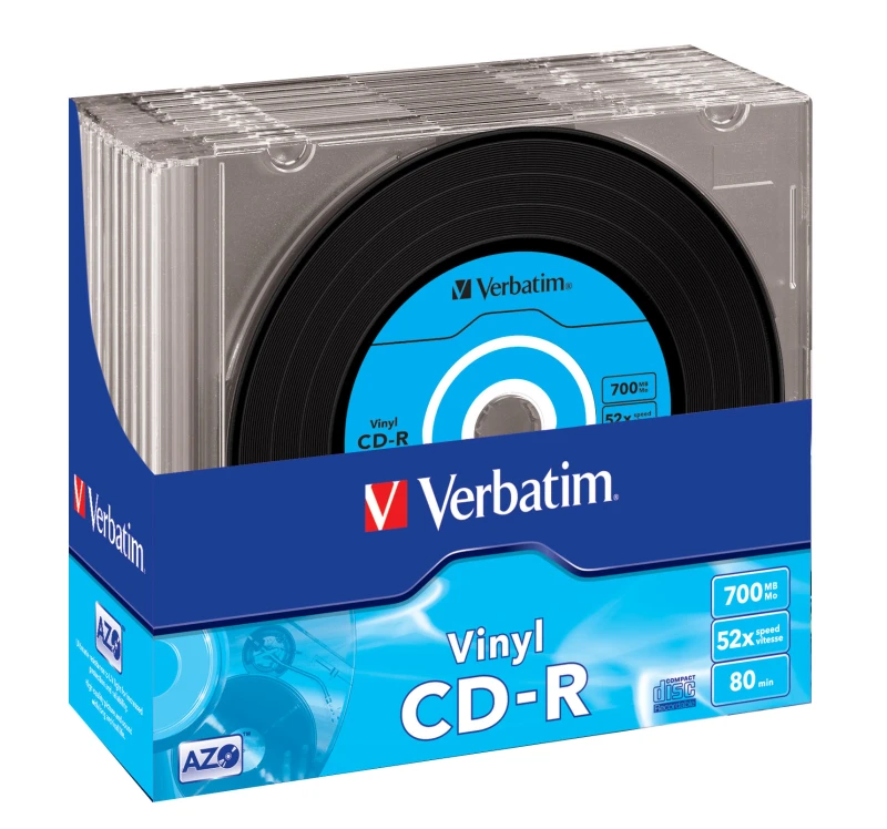 Image of Verbatim CD-R AZO Data Vinyl 700 MB 52x 10 pc(s)