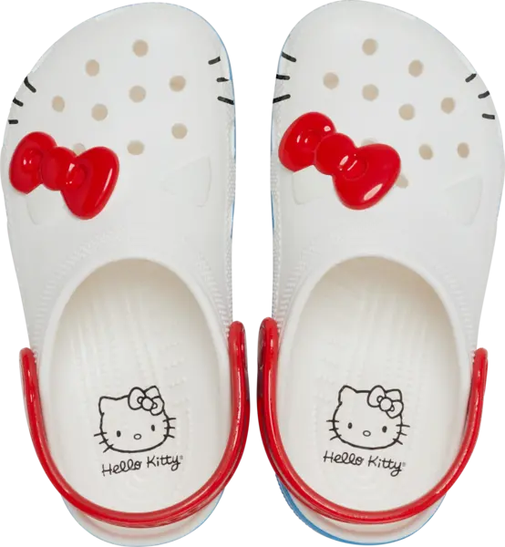 Image of Crocs Kids Toddler Hello Kitty Classic Clogs White C5