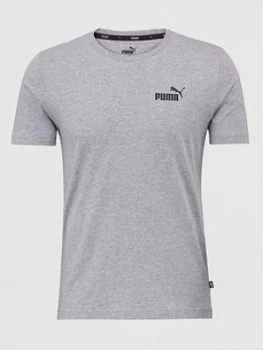 image of Puma Essential Small Logo Tee - Grey Size M Men