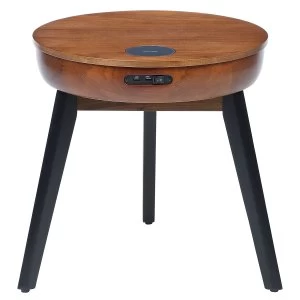 Jual San Francisco Walnut Smart Lamp Table