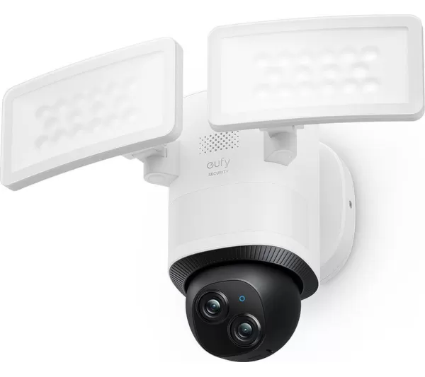 image of EUFY Floodlight E340 3K & 2K WiFi Security Camera, Black,White