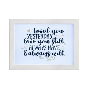 Image of Love You Always Light Box Frame By Heaven Sends