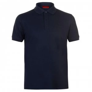 Hugo Boss Donos Short Sleeve Polo Shirt Navy Size L Men