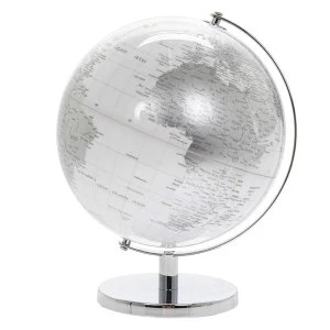 Image of Large Globe Silver & White By Lesser & Pavey