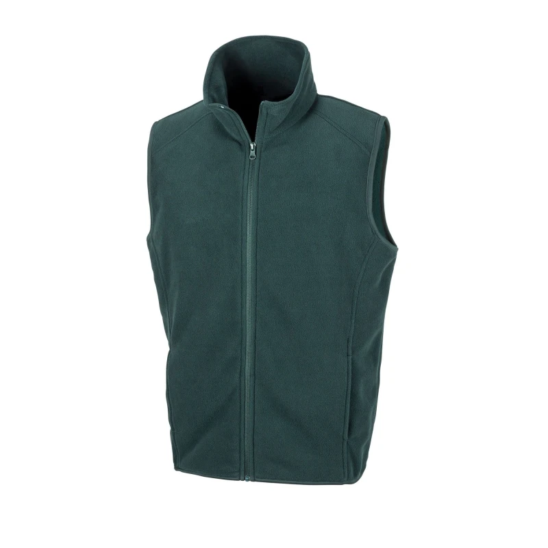 Image of Result Core Mens Microfleece Gilet in Green Size: XS Green Male XS