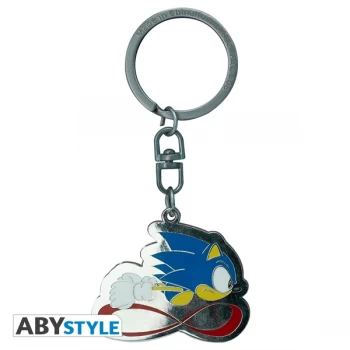 image of Sonic - Sonic Speed Metal Keyring