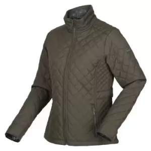 Image of Regatta Charleigh Insulated Jacket - DkKhak/FlDot