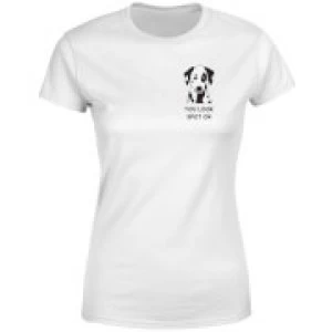Image of You Look Spot On Womens T-Shirt - White - 5XL