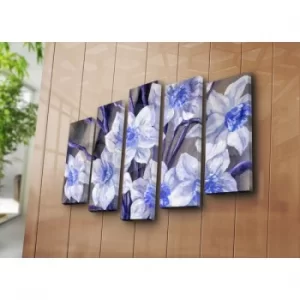 Image of 5PAT-12 Multicolor Decorative Canvas Painting (5 Pieces)
