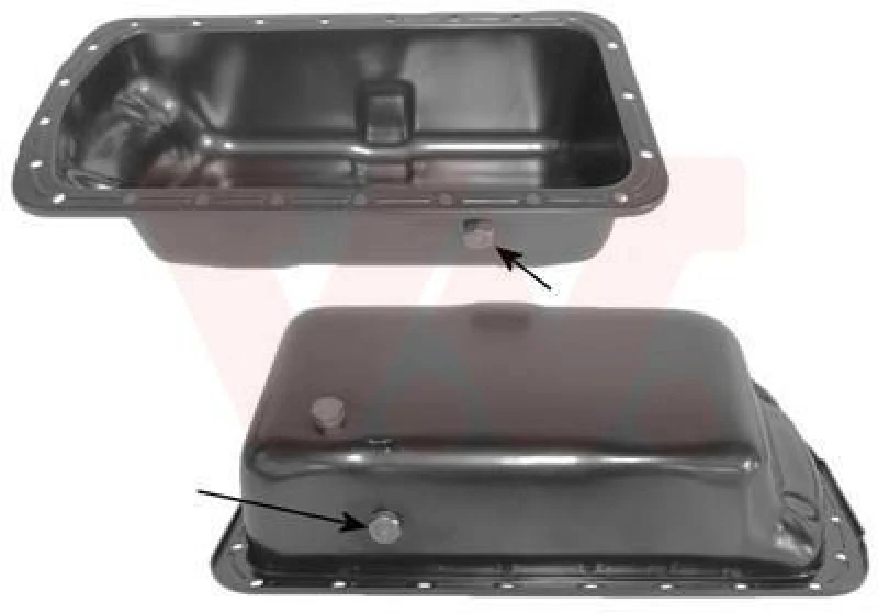 Image of VAN WEZEL Oil sump VAN WEZEL 0935070
