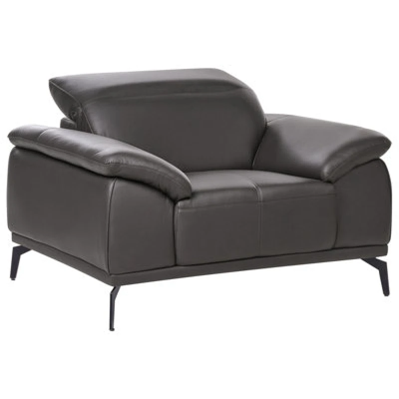 Image of Beliani Armchair Vejen Faux Leather Black