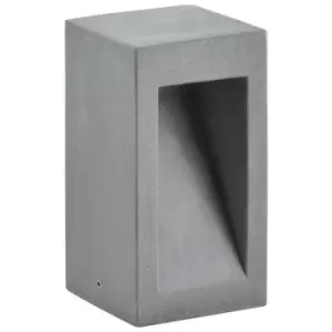 Image of Belleville Outdoor Pedestal Light Grey Cement Glass LED 6W 450Lm 3000K IP65 - Merano