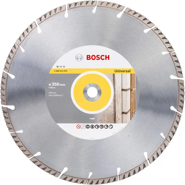 Image of Bosch Universal Diamond Cutting Disc 2608615070 Diameter: 350mm