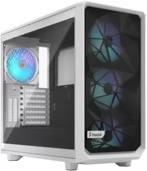 Image of Fractal Design Meshify 2 RGB Tempered Glass Clear Tint Gaming Computer Case White
