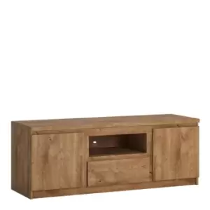 image of Fribo 2 Door 1 Drawer 136cm Wide TV Cabinet In Oak Effect