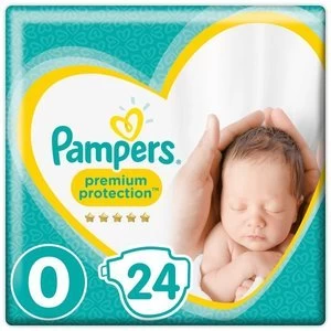 Image of Pampers New Baby Size 0 24 Nappies