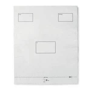 image of 5 Star Elite DX Bags Peel and Seal Waterproof 395x430mm White Pack 100