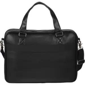 image of Avenue Oxford 15.6" Laptop Slim Briefcase (39 x 5 x 30cm) (Solid Black)