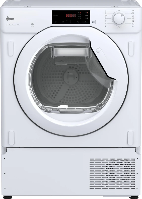 Image of Hoover H-DRY 300 BATD H7A1TE-80 WiFi Connected 7Kg Integrated Heat Pump Tumble Dryer - White - A+ Rated