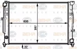 Image of x1 Behr Heat Exchanger 8MK376715-334 with Screw Genuine replacement Made in CN