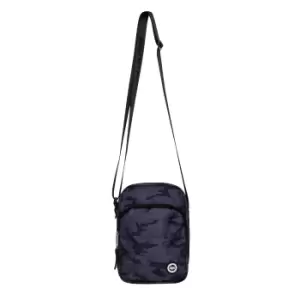 image of Hype Roadman Camo Shoulder Bag (One Size) (Black/Blue)