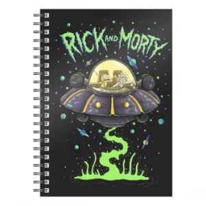 Image of Rick & Morty Notebook Space Ship