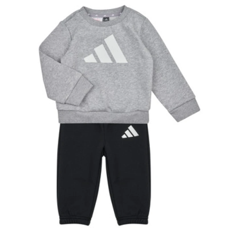 Image of adidas Block Jog Set - Grey Grey 12 - 18 Months