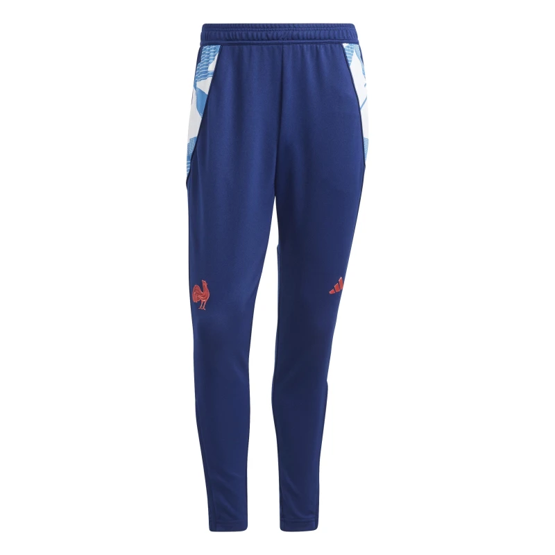 Image of adidas Mens France Rugby Closed Hem Fleece Joggers Dark Blue male 2XS