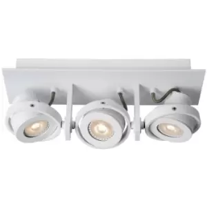 image of Lucide LANDA - Ceiling Spotlight Bar - LED Dim to warm - GU10 - 3x5W 2200K/3000K - White