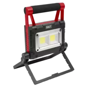 Image of Sealey 15W COB LED Solar Powered Rechargeable Portable Floodlight